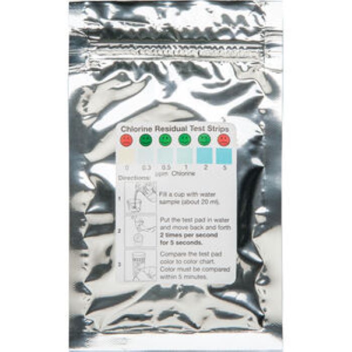 CHLORINE RESIDUAL TEST STRIPS